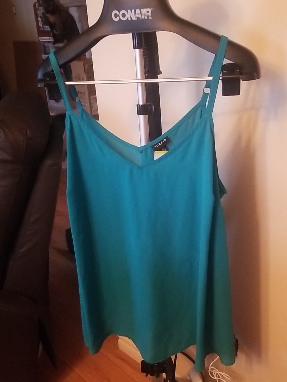 torrid Teal V-Neck Adjustable-Strap Camisole 2